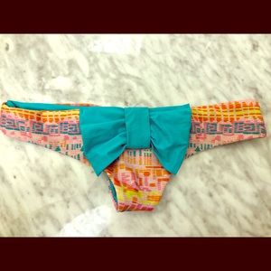 Lolli bikini bottoms with turquoise bow in back:)